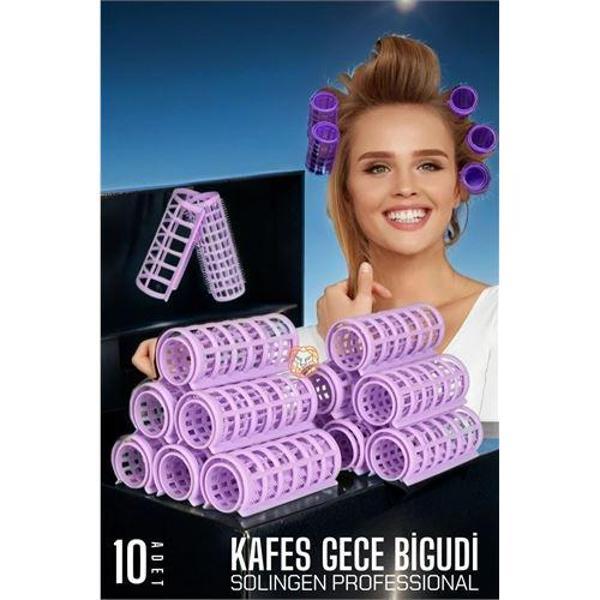  Kafes Gece Bigudisi 2.5 cm 10 Adet Solingen Professional - Image 1