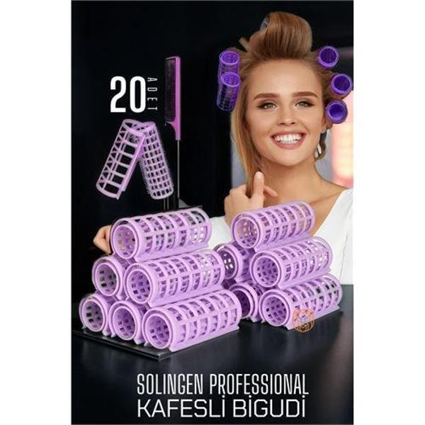  Kafes Gece Bigudisi 2.5 cm 20 Adet Solingen Professional - Image 1