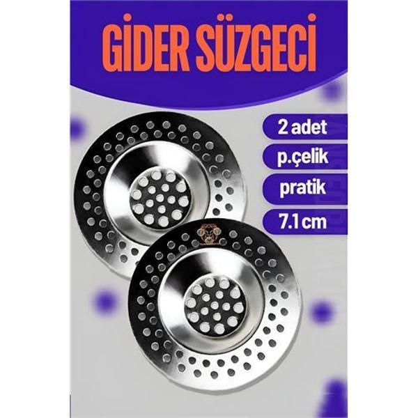  Çelik Lavabo Süzgeci 2 ADET - Image 1