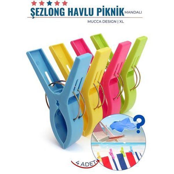  XL Plaj Havlu Şezlong Piknik Mandalı 4 ADET Mucca Design - Image 1
