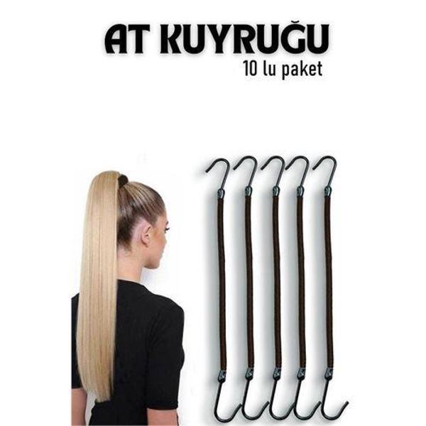  Kancalı At Kuyruğu Lastik Toka 10 ADET - Image 1