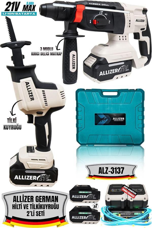 ALLİZER 2'Lİ SET GRİ (HİLTİ - TİLKİ KUYRUĞU) - Image 1