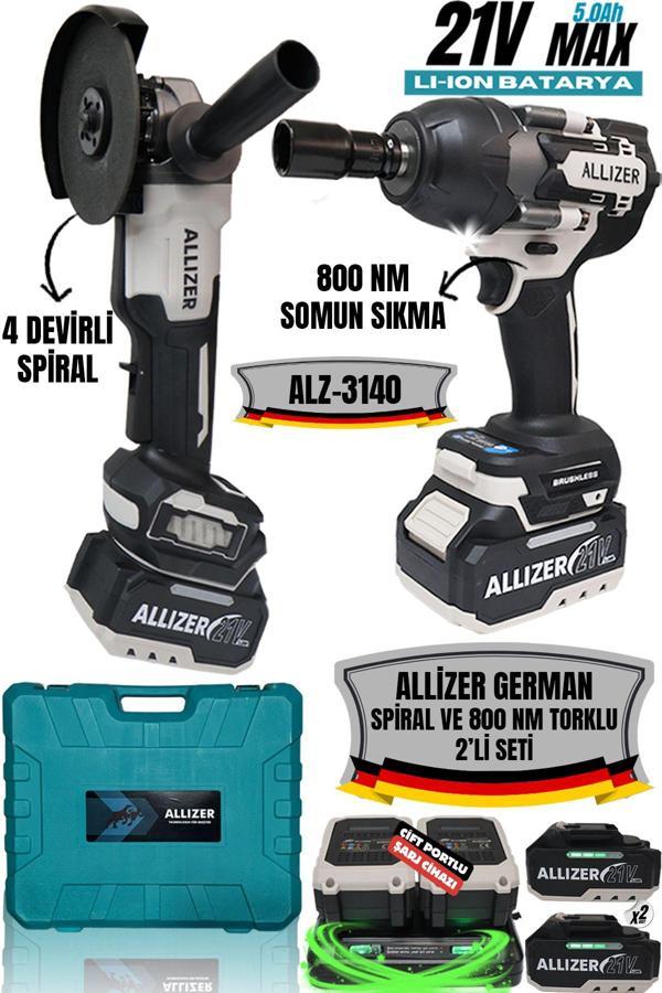 ALLİZER 2'Lİ SET GRİ (SPİRAL - 850 NM TORKLU) - Image 1