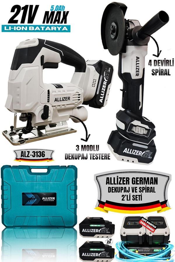 ALLİZER 2'Lİ SET GRİ (SPİRAL - DEKUPAJ) - Image 1