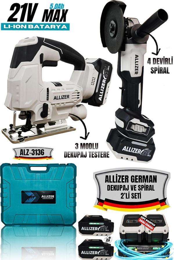 ALLİZER 2'Lİ SET GRİ (SPİRAL - DEKUPAJ) - Image 1