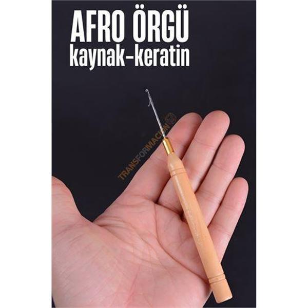  Afro Örgü İğnesi Saç Kaynak Keratin Tığı - Image 1