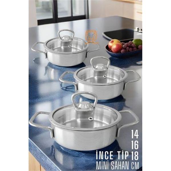  Sahan Tencere Mini Midi Maxi 3 lü SET - Image 1