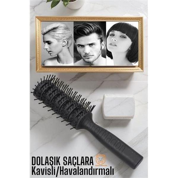  Nano Dolaşık Saç Tarağı Kavisli Havalandırmalı - Image 1