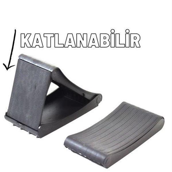  Çivili Katlanabilir Kayma Önleyici Katlanır Takoz - Image 1