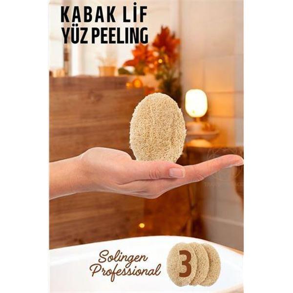  Yüz Peeling Kabak Lifi 3 adet Solingen Professional - Image 1