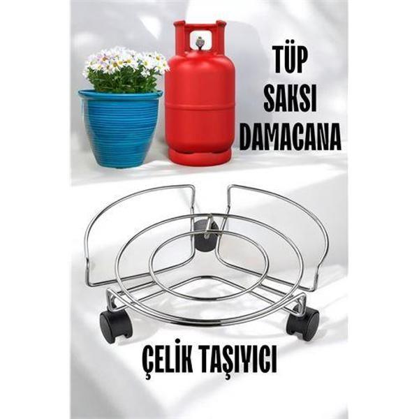  Saksı Tüp Damacana Altlığı Tekerlekli Taşıyıcı - Image 1