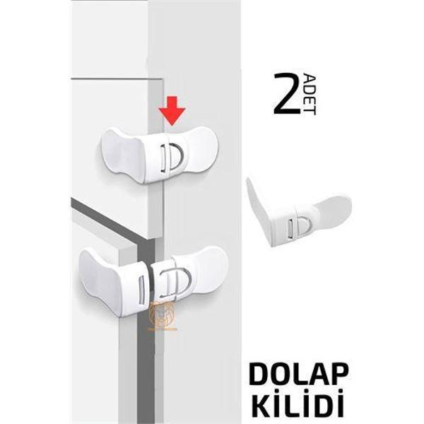  Çocuklara Dolap Güvenlik Kilidi 2 ADET - Image 1