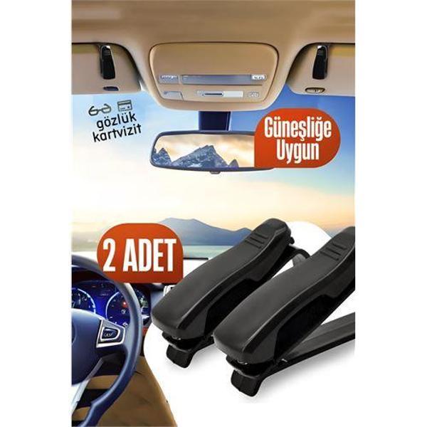  Araç Gözlük Tutucu Güneşliğe Uygun Mini 2 ADET - Image 1