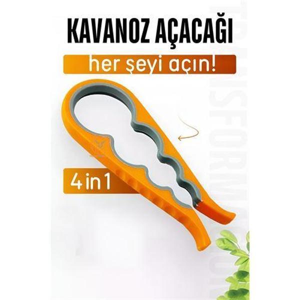  Kavanoz Şişe Açacağı 4 Tip Açacak 4 in 1 - Image 1
