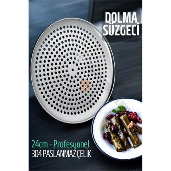  Sarma Dolma Süzgeci 24 cm 304 Paslanmaz Çelik - Image 1