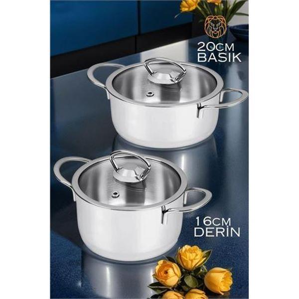  Derin ve Basık Tencere Seti - Image 1