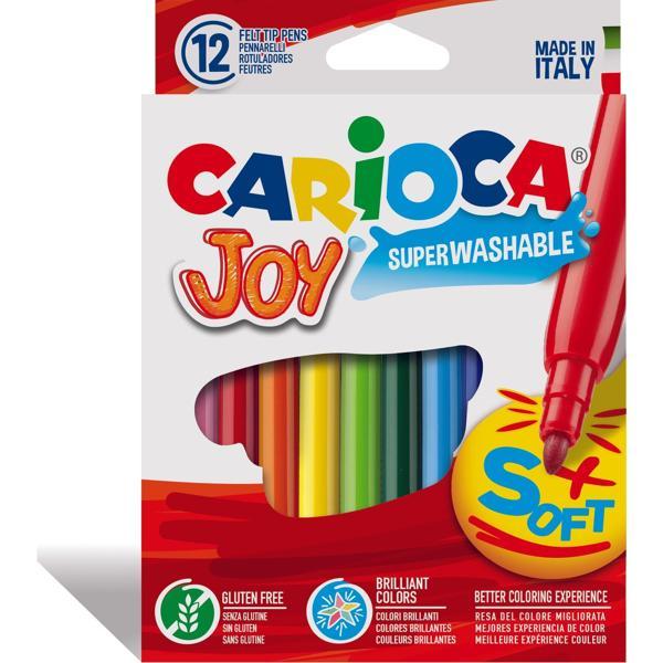 Carioca Joy Süper Yıkanabilir Keçeli Boya Kalemi 12'Li - Image 1