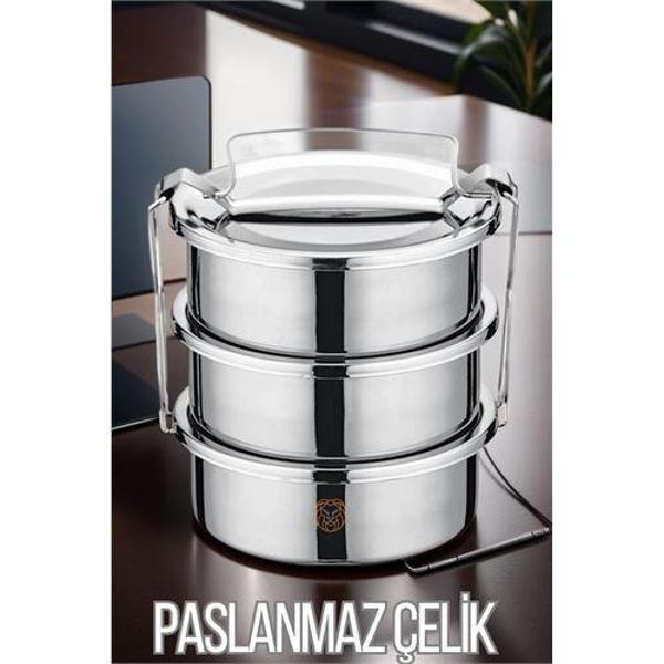  Sefer Tası Paslanmaz Çelik Yemek Kabı 17 cm - Image 1