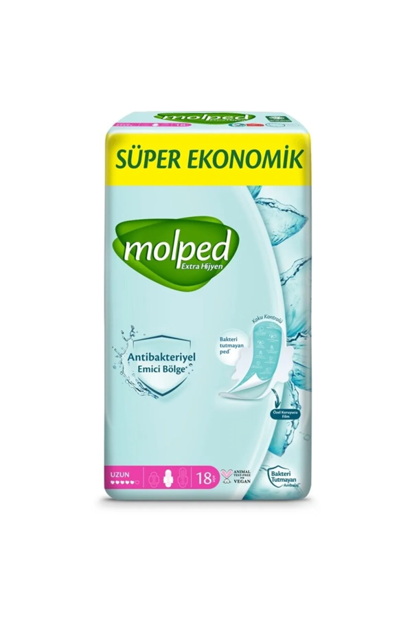 Molped Extra Hijyen Uzun Ped Süper Eko 18 Adet - Image 1