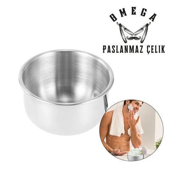  Omega Paslanmaz Çelik Tıraş Tası - Image 1