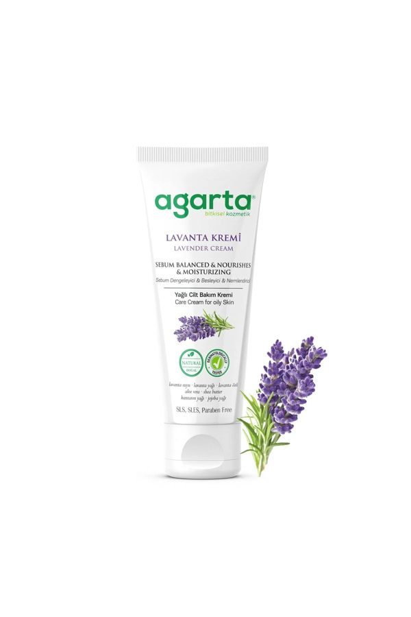 Agarta Doğal Cilt Bakım Kremi 75 ml Lavanta - Image 1