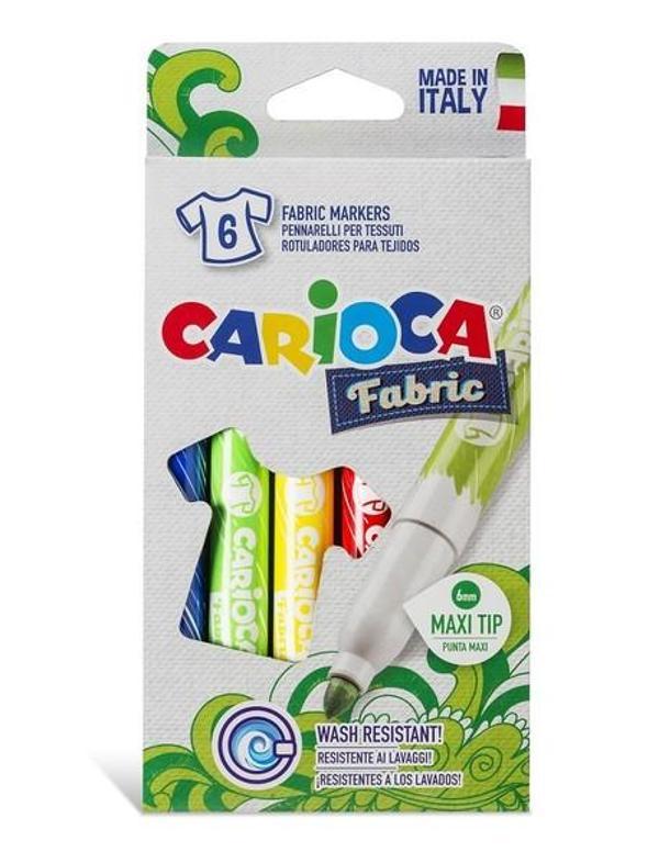 Carioca Keçeli Kumaş Boyama Kalemi Maxı 6'Lı - Image 1
