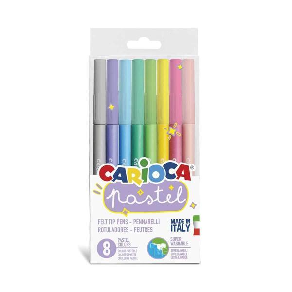 Carioca Pastel Süper Yıkanabilir Keçeli Kalem 8'Li - Image 1