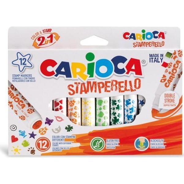 Carioca Stamperello Yıkanabilir Keçeli Boya Kalemi 12'Li - Image 1
