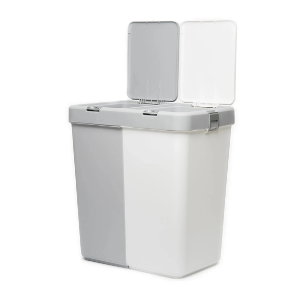 Motek Çok Amaçlı Çift Bölmeli 80 Litre Çamaşır Kirli Sepeti - Image 1