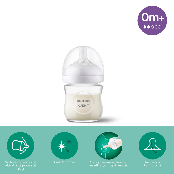 Philips Avent Doğal Tepkili Natural Response Cam Biberon 120 ml 0+ Ay - Image 1