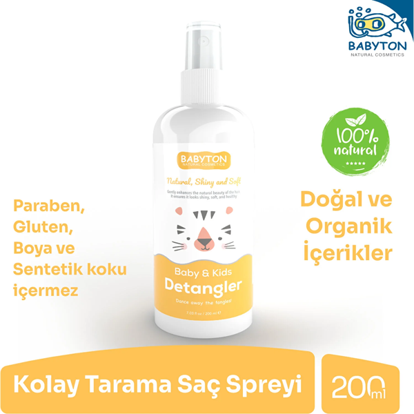 Babyton Bebek ve Çocuklar İçin Kolay Tarama Saç Spreyi 200 ml - Image 1