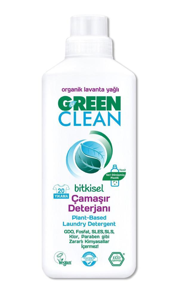 Green Clean Bitkisel Çamaşır Deterjanı 1000 ml (20 Yıkama) - Image 1