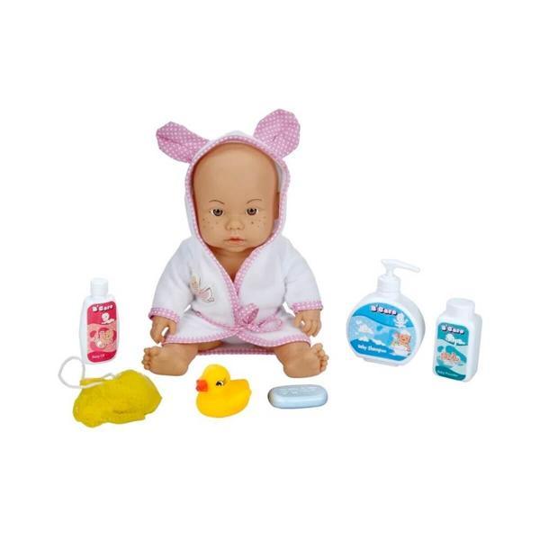 Sunman Bebelou Banyo Zamanı Bebek Seti 35 Cm - Image 1