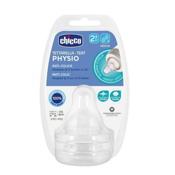 Chicco Well-Being 2'Li Biberon Emziği 2+ Ay - Image 1