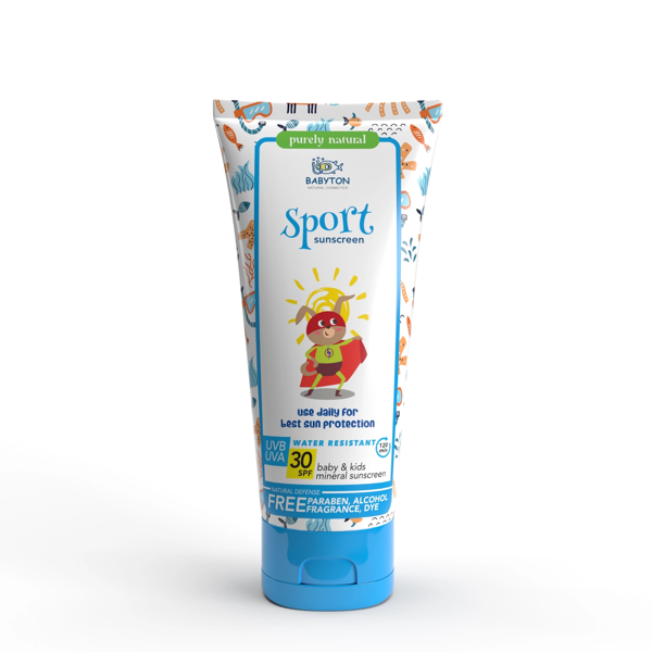 Babyton Bebek ve Çocuklar İçin Suya Dayanıklı Güneş Koruyucu Krem 100 ml - Image 1