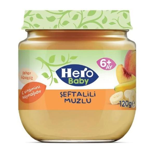 Hero Baby Şeftalili Muzlu Kavanoz Mama 120 Gr - Image 1