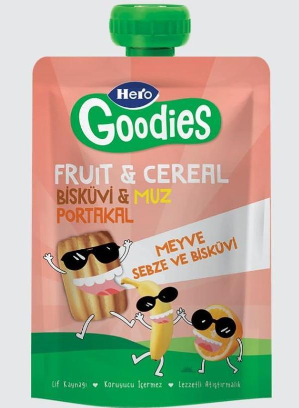 Hero Goodies Muz Portakal Bisküvi Havuç 100 Gr - Image 1