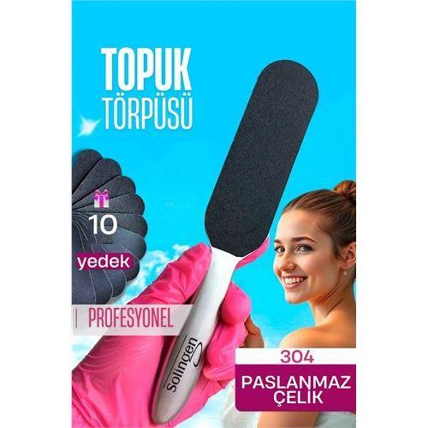 Modacar  Çelik Topuk Törpüsü - 10 Yedekli Profesyonel Çelik Topuk Törpüsü Solingen Professional - Image 1