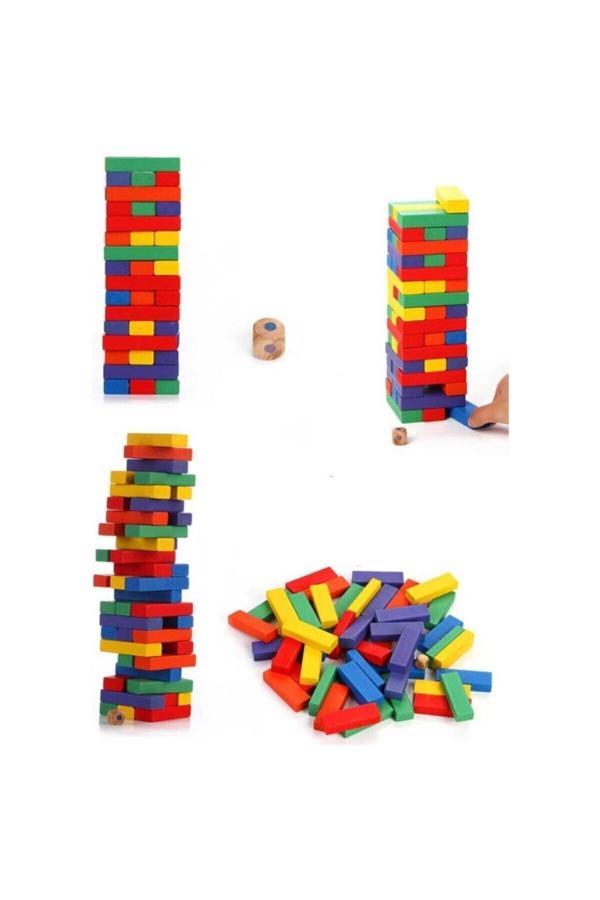 PlayWood Ahşap Kutulu Denge Oyunu Renkli 310 - Image 1