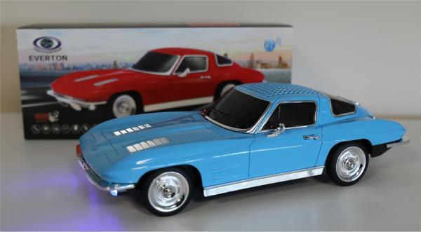 EVERTON RT-1956 Mavi (Blue) Arabalı  Bluetooth Fm-Usb-Tf-Aux Şarjlı Nostaljik Radyo - Image 1