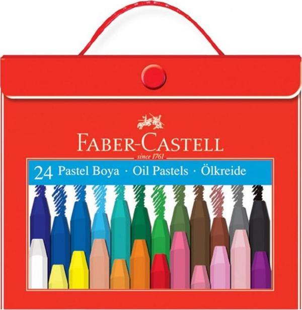 Faber-Castell Pastel Boya Çantalı Köşeli 18 Renk - Image 1