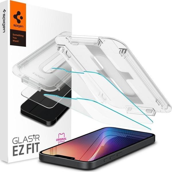 Spigen iPhone 14 / 13 / 16e / 13 Pro Cam Ekran Koruyucu Kolay Kurulum GLAS.tR EZ Fit Slim HD (2 Adet) - AGL03385 - Image 1