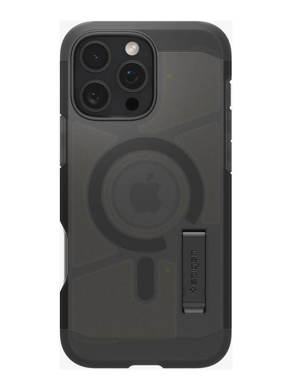 Spigen iPhone 16 Pro Max Kılıf Tough Armor AI MagFit MagSafe özellikli Frost Black - ACS08502 - Siyah - Tough Magsafe Frost Black - Image 1