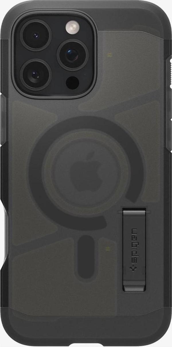 Spigen iPhone 16 Pro Max Kılıf Tough Armor AI MagFit MagSafe özellikli Frost Black - ACS08502 - Siyah - Tough Magsafe Frost Black - Image 1