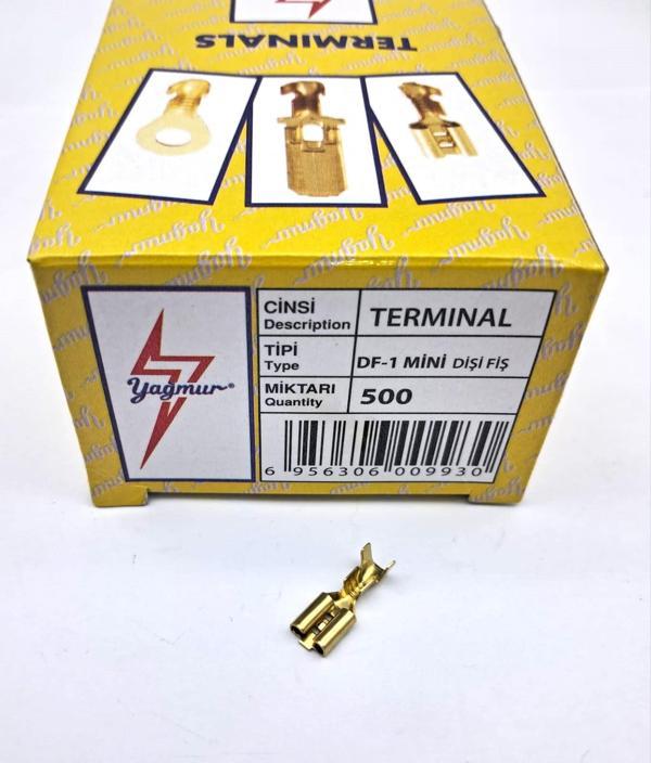 DF1 MİNİ DİŞİ FİŞ 1 KUTU = 500 ADET UNIVERSAL cc - Image 1