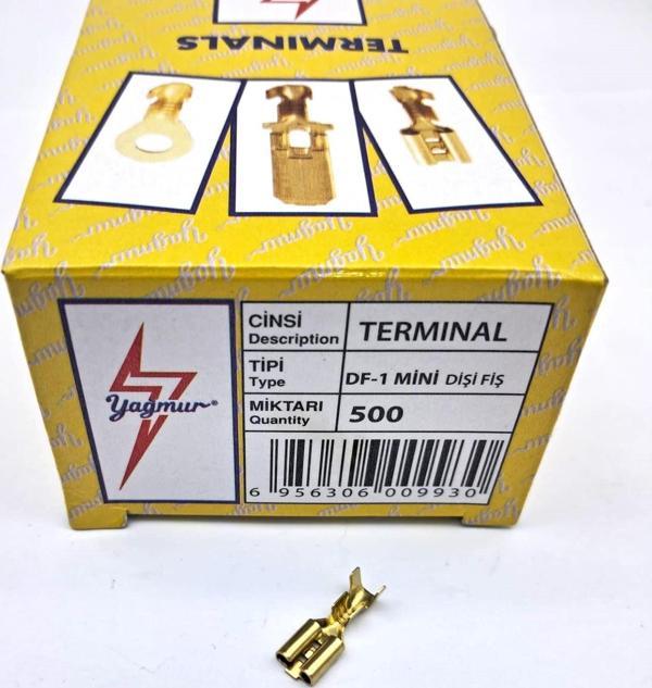 DF1 MİNİ DİŞİ FİŞ 1 KUTU = 500 ADET UNIVERSAL cc - Image 1