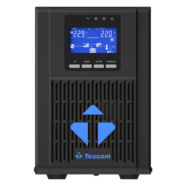 TESCOM NeoLine 1000, 1 KVA Online 1F/1F UPS,  (900040313) (2x7A Akü) - Image 1