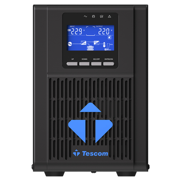 TESCOM NeoLine 1000, 1 KVA Online 1F/1F UPS,  (900040313) (2x7A Akü) - Image 1