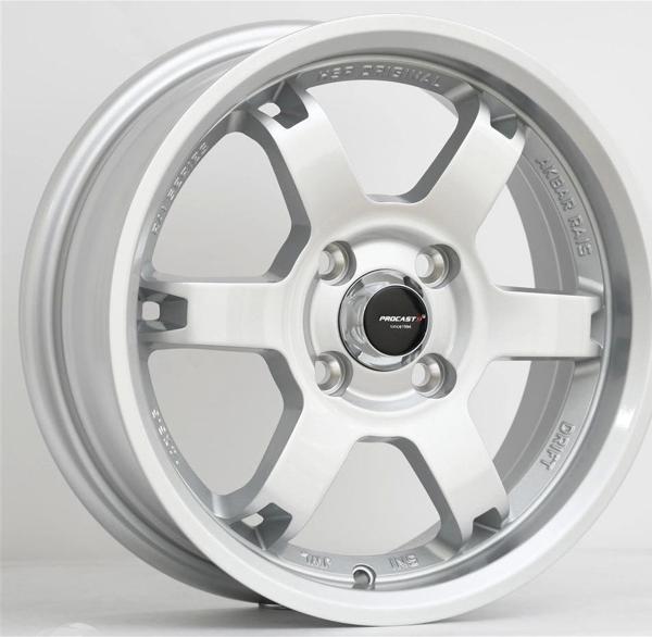 5.5 X 14 PRO-3107 4X100 ET36 73.1 SILVER - Image 1