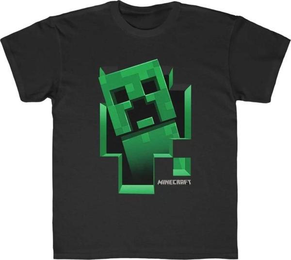 Çocuk Unisex Baskılı T-Shirt - Siyah - Image 1